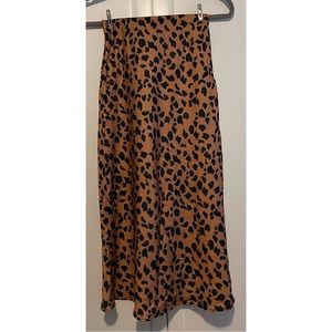 URBAN OUTFITTERS Brown and Black Midi Skirt - XS